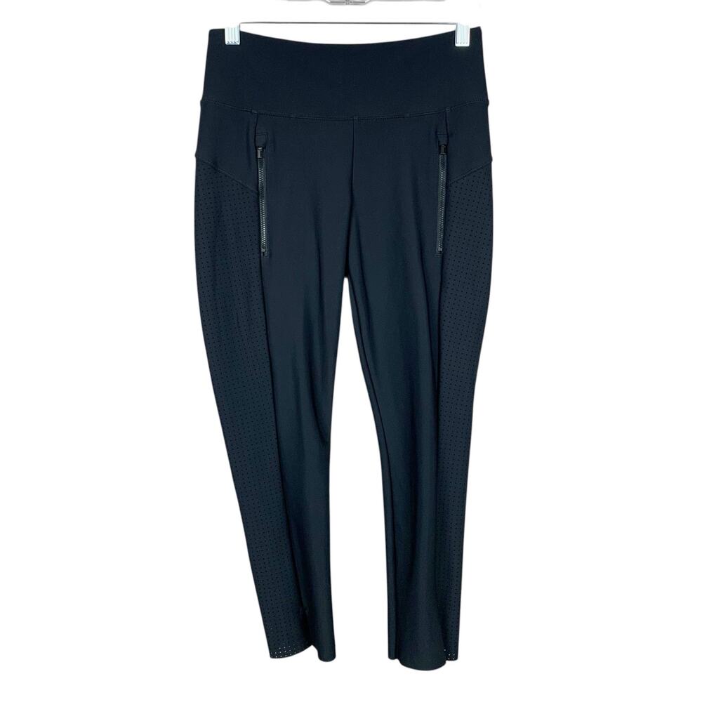 Athleta Stellar Crop Pants Leggings Black Active Pockets Women's XSP XS Petite